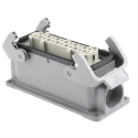 HARTING Heavy Duty Power Connector Panel Mount Screw Termination 24 Way 16A 500V Han E Female 09300241230+09330242701