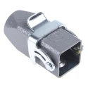 HARTING Han A Range Heavy Duty Power Connector Hood, Die Cast Zinc Body, Top Cable Entry, M20 Thread, 1 Lever 19200031750