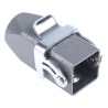 HARTING Han A Range Heavy Duty Power Connector Hood, Die Cast Zinc Body, Top Cable Entry, M20 Thread, 1 Lever 19200031750