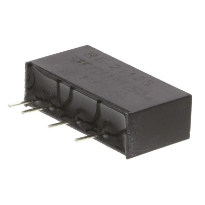 Recom DC/DC Converter, 12V dc Output, 84 mA, 24V dc Input, 1W Power, Through Hole SIP Package RE-2412S