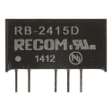 Recom DC/DC Converter 15V Output, 21.6 to 26.4V Input, 1W Power, 7-Pin Through Hole Mount RB-2415D