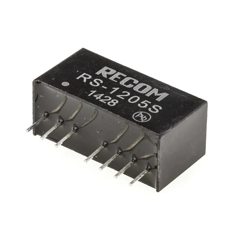 Recom DC/DC Converter, 5V DC Output, 400mA, 9V to 18V DC Input, 2W Power, Through Hole, 8-Pin RS-1205S