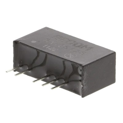 Recom DC/DC Converter through-hole SIP package 1 W power 12 V dc output 84 mA current RY-0512S