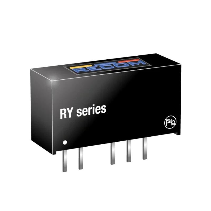 Recom DC/DC Converter through-hole SIP package 1 W power 12 V dc output 84 mA current RY-0512S