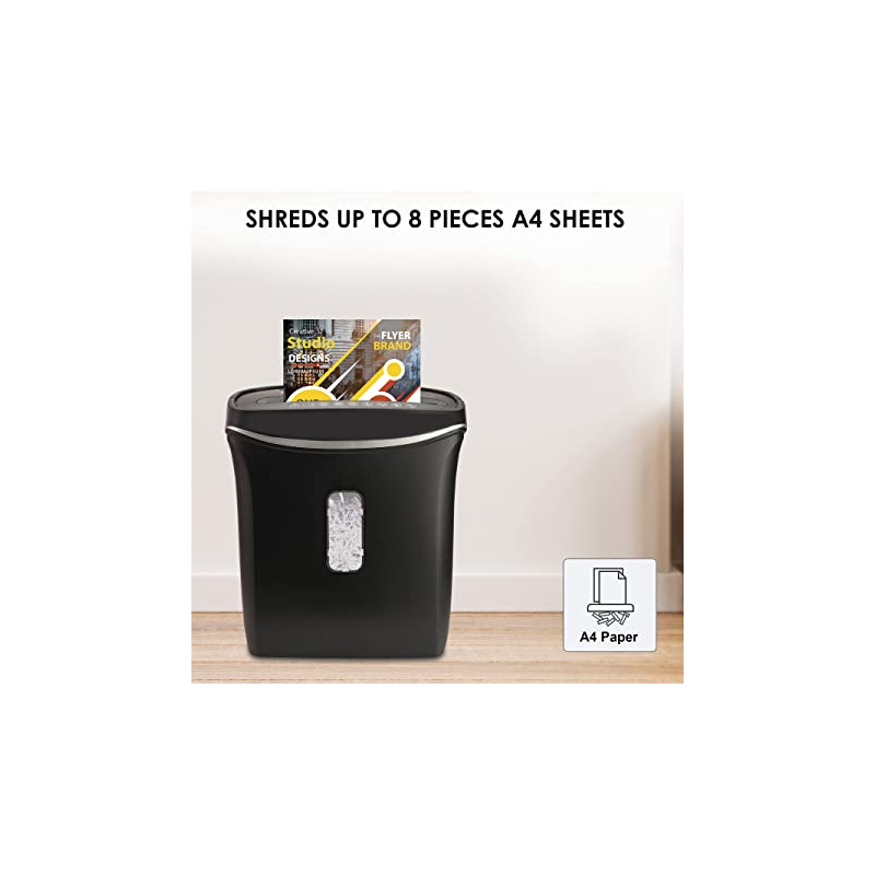 agaro-matrix-8-sheets-a4-cross-cut-paper-credit-card-shredder-large-waste-bin-capacity-for-home-and-office-25800-1