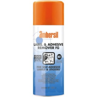 Ambersil 200 ml Aerosol Label Remover, Label & Adhesive Remover FG RoHS Compliant 30254-AB