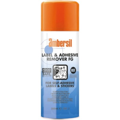 Ambersil 200 ml Aerosol Label Remover, Label & Adhesive Remover FG RoHS Compliant 30254-AB