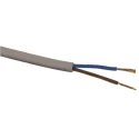 RS PRO 3 Core Power Cable Grey 0.5mm² 300V PVC Jacket 70°C 100m H03VV-F 491-847