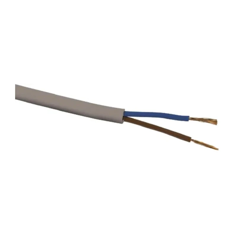 RS PRO 3 Core Power Cable Grey 0.5mm² 300V PVC Jacket 70°C 100m H03VV-F 491-847