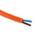 RS PRO 2 Core Power Cable Orange 0.75mm² 70°C 100 m Polyvinyl Chloride 491-807