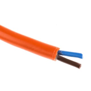 RS PRO 2 Core Power Cable Orange 0.75mm² 70°C 100 m Polyvinyl Chloride 491-807