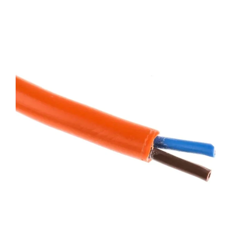 RS PRO 2 Core Power Cable Orange 0.75mm² 70°C 100 m Polyvinyl Chloride 491-807
