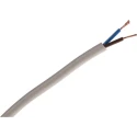 RS PRO 2 Core Power Cable White 0.5mm² 70 °C 100 m Polyvinyl Chloride 491-853