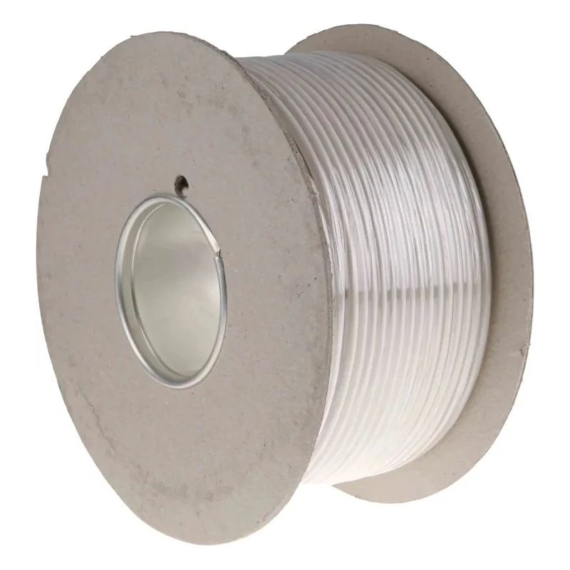 RS PRO 2 Core Power Cable White 0.5mm² 70 °C 100 m Polyvinyl Chloride 491-853