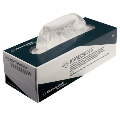 KIMTECH Science Precision Wipes Dry Cleaning, Box of 198, 310 x 285 mm, Single Use, 1-Ply 7551