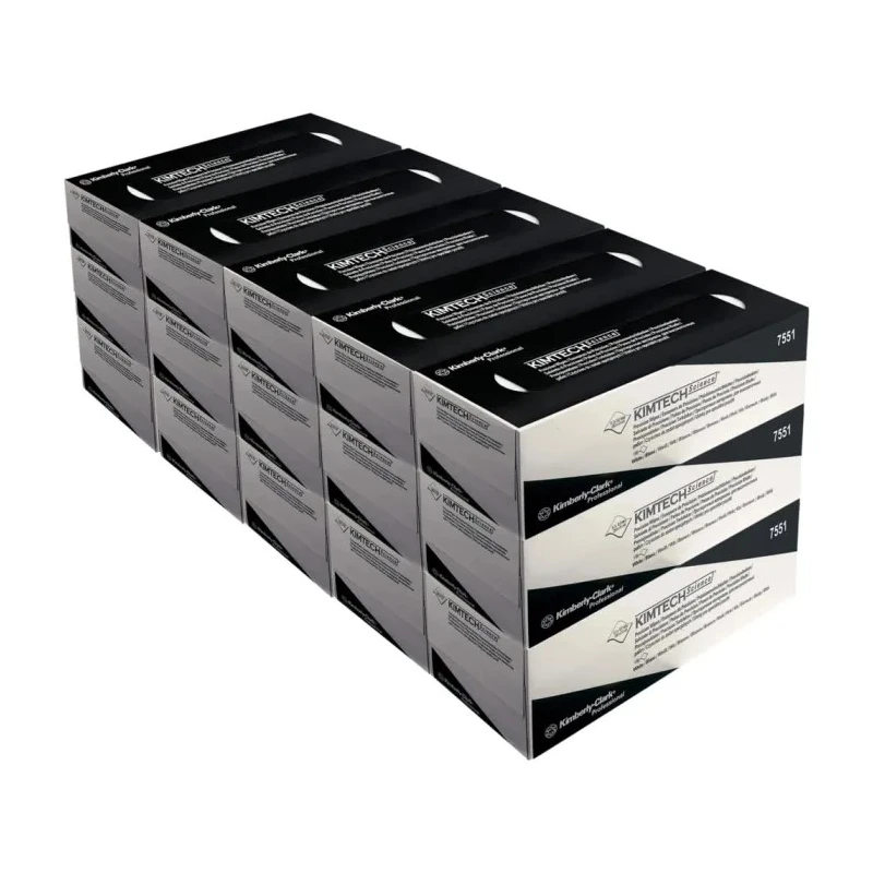 KIMTECH Science Precision Wipes Dry Cleaning, Box of 198, 310 x 285 mm, Single Use, 1-Ply 7551