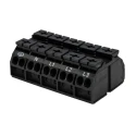 WAGO 862 Series Terminal Strip 5-Way, 12AWG to 20AWG Wire, 32A Cage Clamp, Screw Mount 862-1505