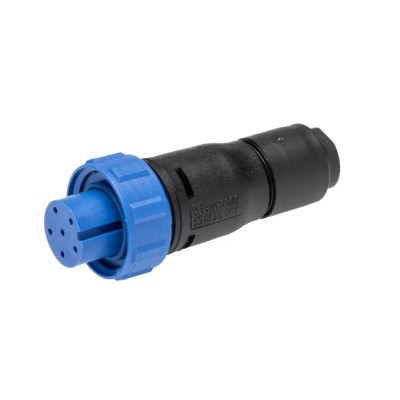 Bulgin Circular Connector, 6 Contacts, Cable Mount, Miniature Size, Socket Female, IP68 Rated, Polymer PX0410/06S/4550