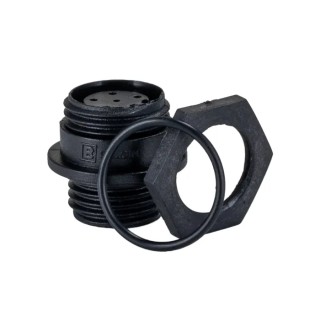 Bulgin Buccaneer 400 Series Circular Connector 6 Contacts Front Mount Miniature Socket Female IP68 PX0412/06S