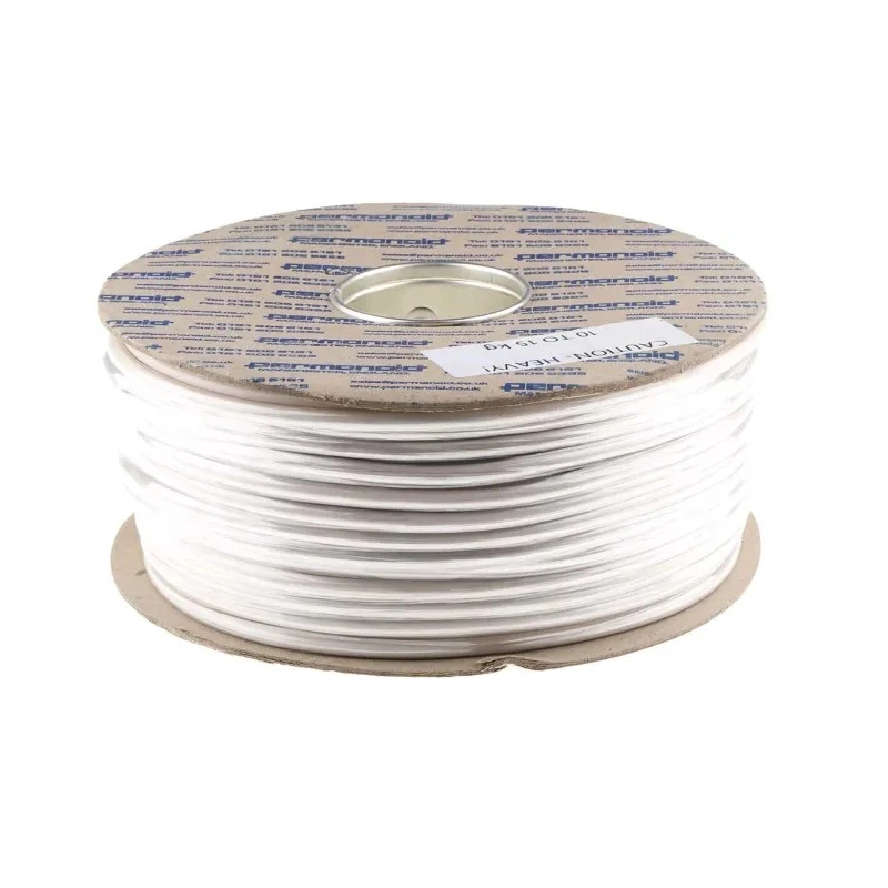 RS PRO 3 Core Power Cable White 1mm² 70°C 100m Polyvinyl Chloride 491-897