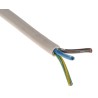 RS PRO 3 Core Power Cable White 1.5mm² 70°C 100m Polyvinyl Chloride Jacket 500V 491-992
