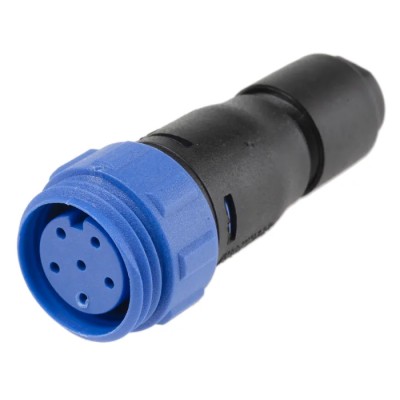 Bulgin Circular Connector, 6 Contacts, Cable Mount, Miniature Size, Socket, Female, 125V, 5A, IP68 Rated PX0411/06S/4550
