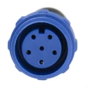 Bulgin Circular Connector, 6 Contacts, Cable Mount, Miniature Size, Socket, Female, 125V, 5A, IP68 Rated PX0411/06S/4550
