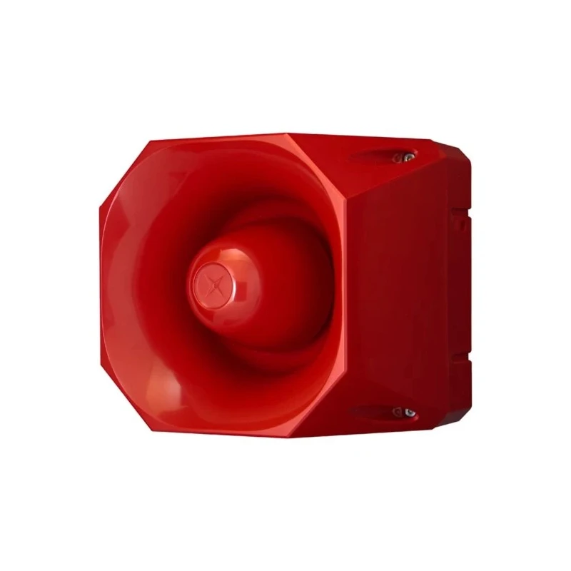 Eaton Asserta Maxi Series Electronic Sounder Surface Mount Red ABS Housing IP66 AC 230V AC 42-Tone 120dB 