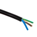 RS PRO 3 Core Power Cable Black 0.75mm² 300V 70°C Polyvinyl Chloride Jacket 100m 491-891