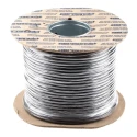 RS PRO 3 Core Power Cable Black 0.75mm² 300V 70°C Polyvinyl Chloride Jacket 100m 491-891