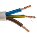 RS PRO 3 Core Power Cable 2.5mm² White PVC Sheath 500V 70°C 100 m 491-948
