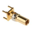 RS PRO Straight Coaxial Male Gold Copper Alloy Backplane Connector Contact 477-7271