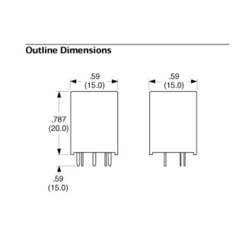 TE Connectivity Miniature SPDT PCB Power Relay 12V DC Coil Voltage 10A Switching Current Silver Alloy Contacts PB114012