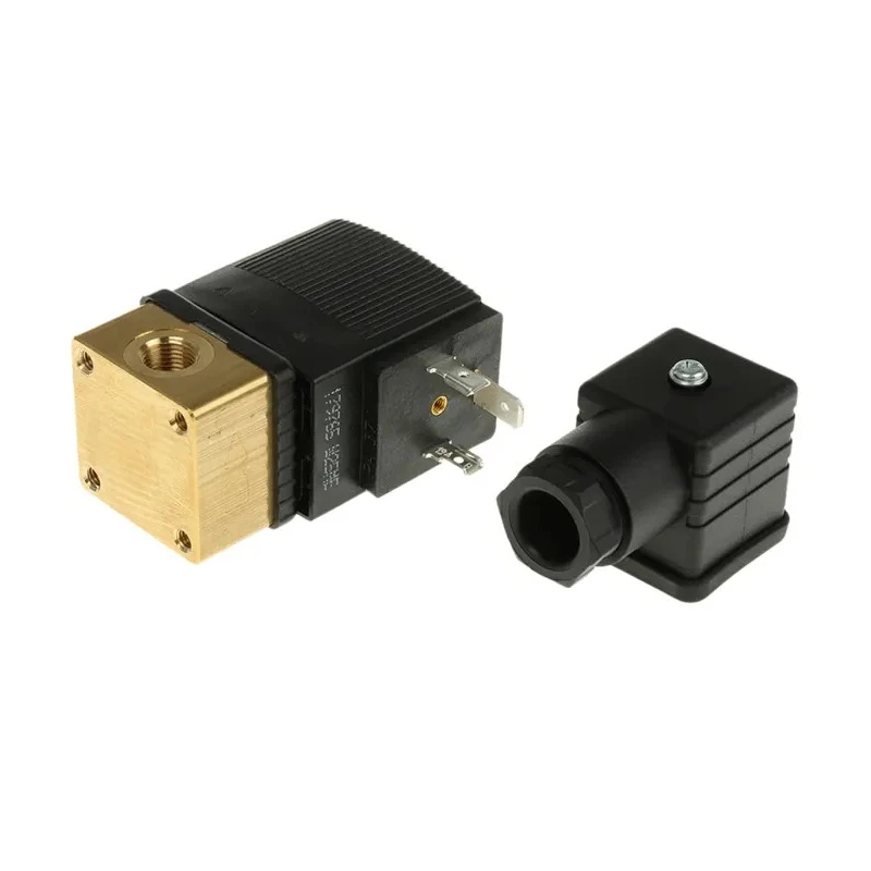 Burkert Brass Body Solenoid Valve 2 Port Normally Closed 230V AC 1/8 in G 3mm Orifice 126190