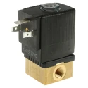 Burkert Brass Body Solenoid Valve 2 Port Normally Closed 230V AC 1/8 in G 3mm Orifice 126190