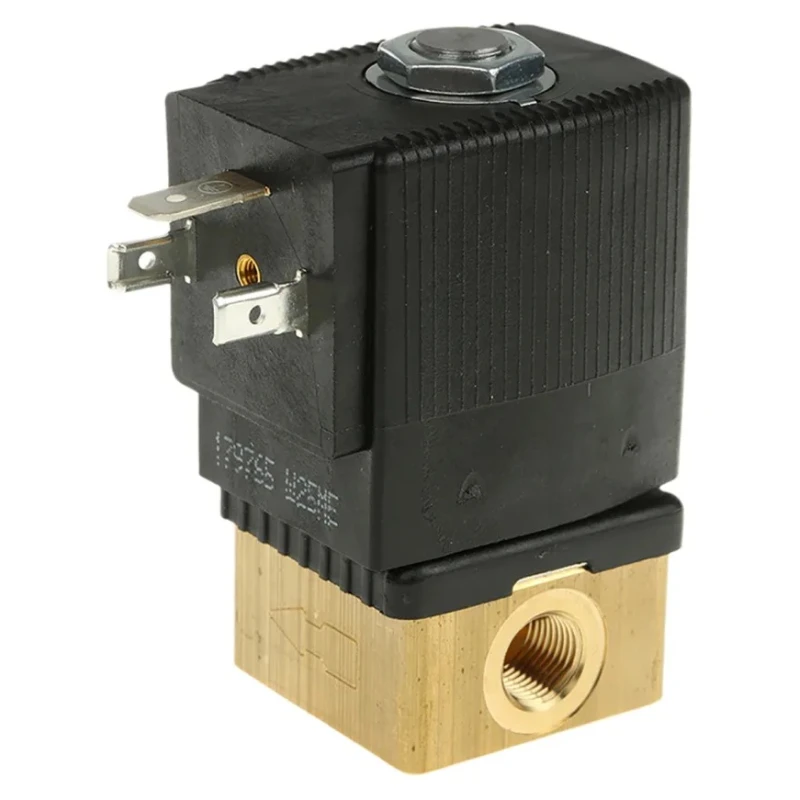 Burkert Brass Body Solenoid Valve 2 Port Normally Closed 230V AC 1/8 in G 3mm Orifice 126190