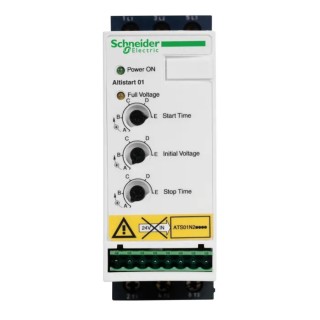 Schneider Electric Altistart 3 Phase Soft Starter 2.2 kW 415V AC DIN Rail Mount IP20 ATS01N206QN