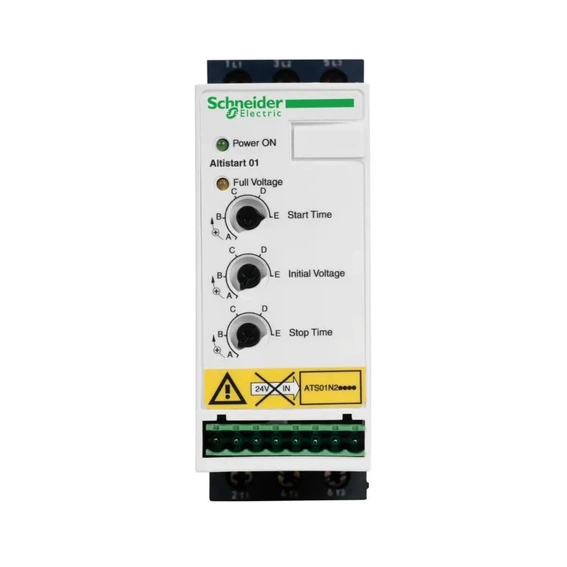 Schneider Electric Altistart 3 Phase Soft Starter 2.2 kW 415V AC DIN Rail Mount IP20 ATS01N206QN