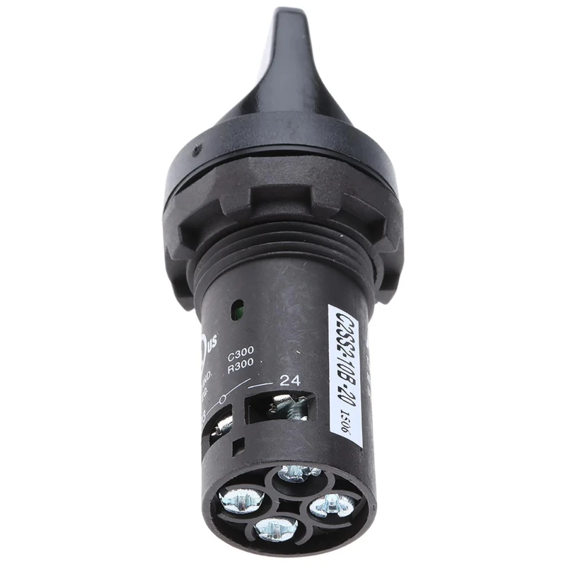 ABB Short Handle Black Selector Switch Heads SPST 22 mm Cutout Diameter 2 Positions 1SFA619201R1026 C2SS2-10B-20