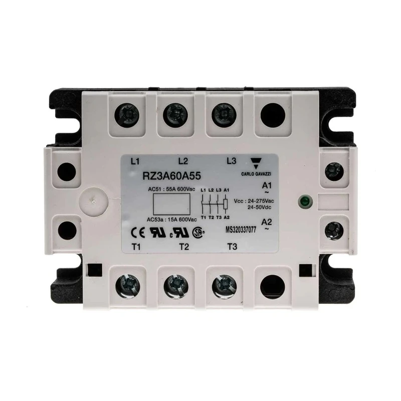 Carlo Gavazzi Solid State Relay Panel Mount 55 Arms Load 660V Load 50V DC 275V AC Control RZ3A