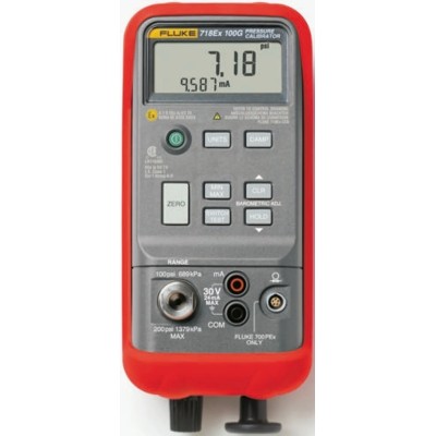 Fluke 718Ex -12 psi to 100 psi Intrinsically Safe Pressure Calibrator ±0.05% Accuracy FLUKE-718EX 100/APAC