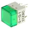 Omron Illuminated Green Tactile Switch Cap SPST-NO 50mA 24V dc PCB Mount IP00