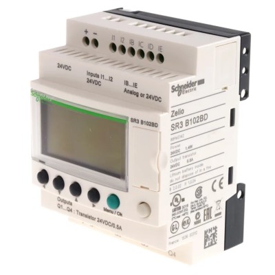 Schneider Electric Zelio Logic Series Logic Module 6-Input Analogue Input 4 Outputs Transistor Output SR3B102BD