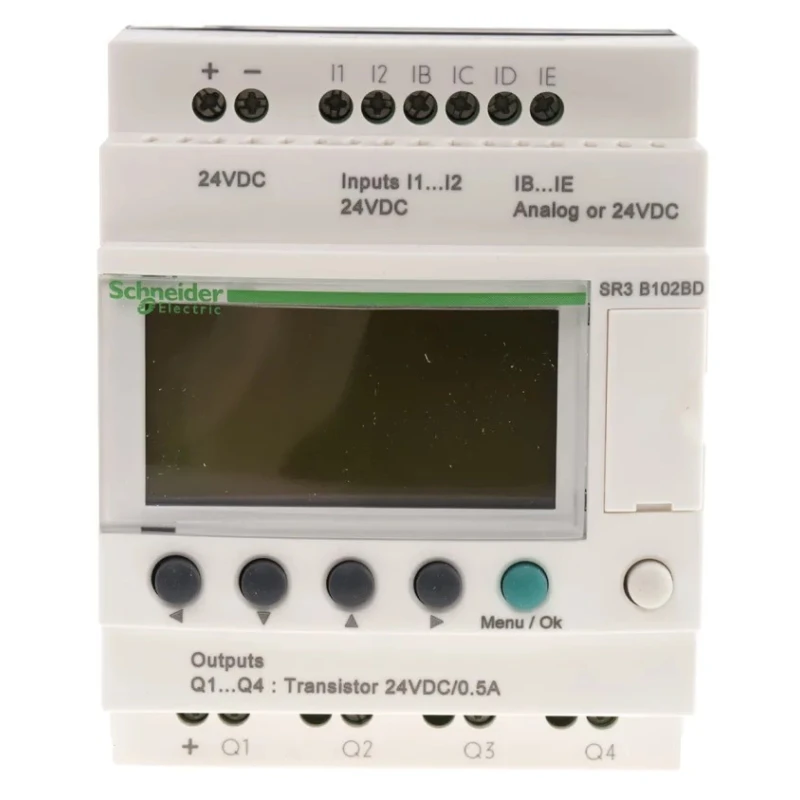 Schneider Electric Zelio Logic Series Logic Module 6-Input Analogue Input 4 Outputs Transistor Output SR3B102BD