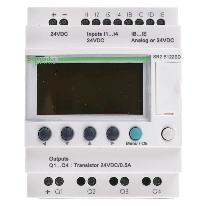 Schneider Electric Zelio Logic Series Logic Module, 8-Input Analogue, 4 Transistor Outputs, 24V DC SR2B122BD