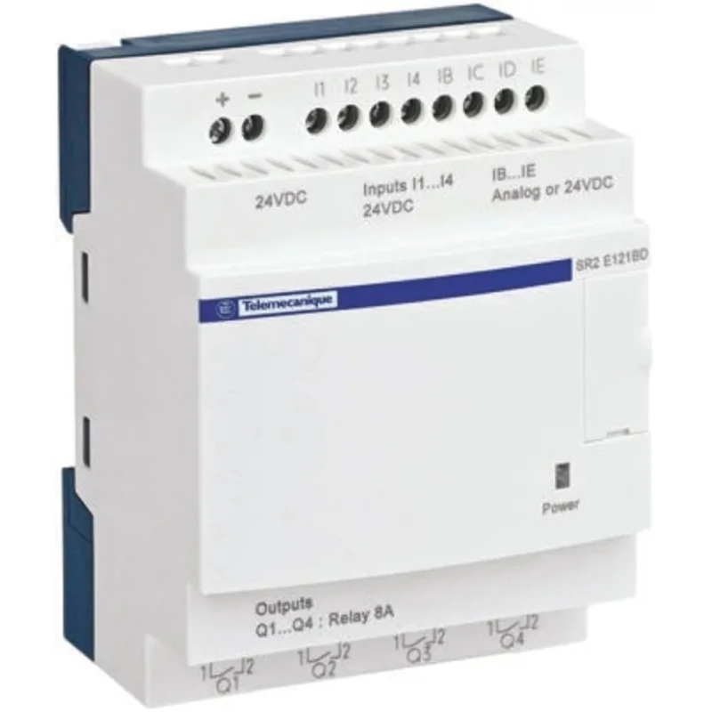 Schneider Electric Zelio Logic Series Logic Module, 12-Input Discrete Input, 8 Relay Outputs, 24V AC SR2E201B