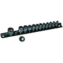 MTI 13-Piece 1/4 in Hexagon Socket Set Chrome Vanadium Steel Chrome Finish 540-114