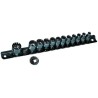 MTI 13-Piece 1/4 in Hexagon Socket Set Chrome Vanadium Steel Chrome Finish 540-114
