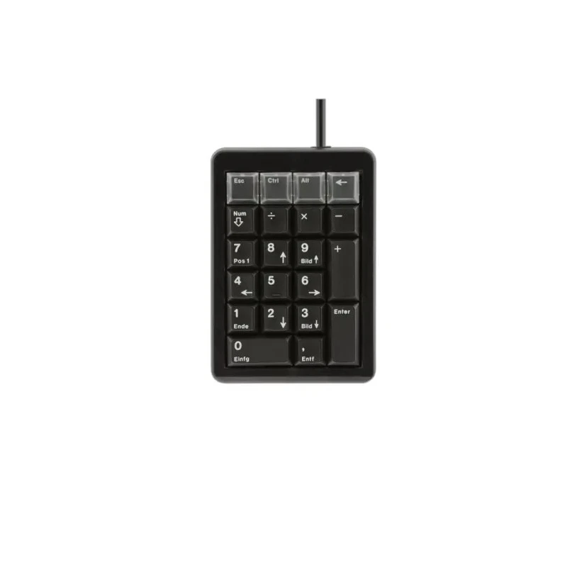 Cherry Black Wired USB Numeric Keypad, 21 Keys, Compact 36mm Low Profile G84-4700LUCUS-2