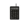Cherry Black Wired USB Numeric Keypad, 21 Keys, Compact 36mm Low Profile G84-4700LUCUS-2